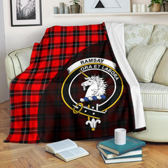 Clan Ramsay Modern Tartan Crest Blanket Wave Style AM71 Clan Ramsay Tartan Today   