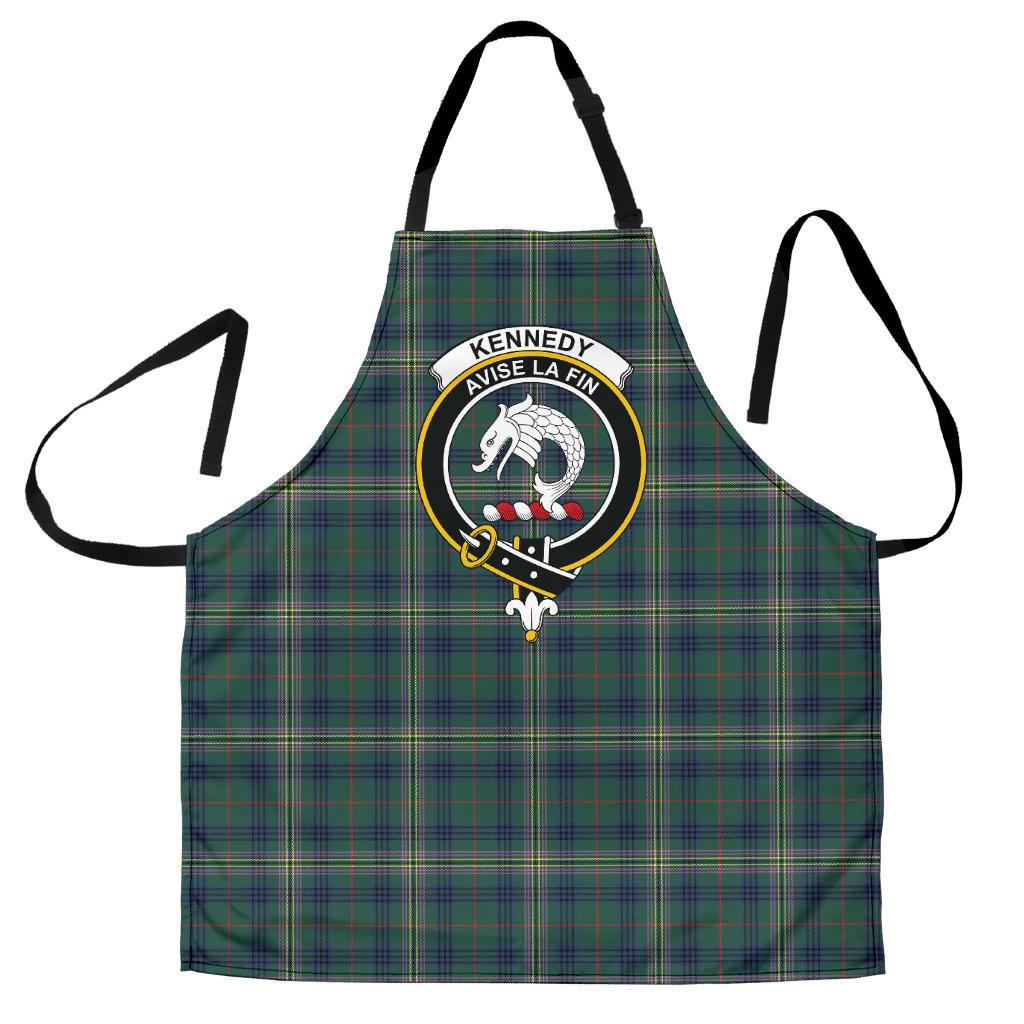 Clan Kennedy Modern Tartan Crest Apron UG50 Clan Kennedy Tartan Today   