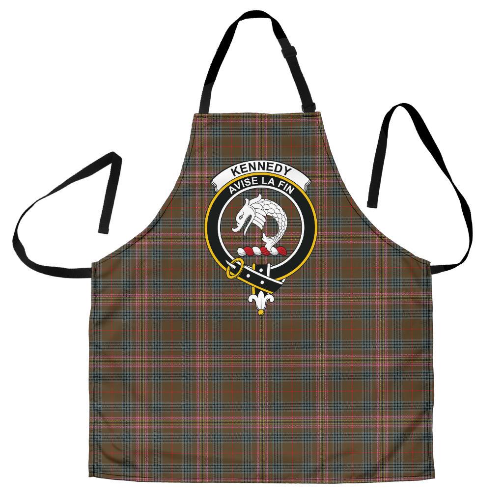 Clan Kennedy Weathered Tartan Crest Apron MG39 Clan Kennedy Tartan Today   