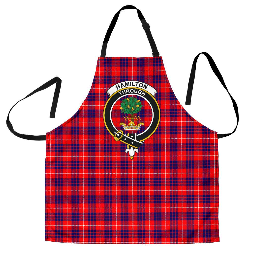 Clan Hamilton Modern Tartan Crest Apron BF45 Clan Hamilton Tartan Today   