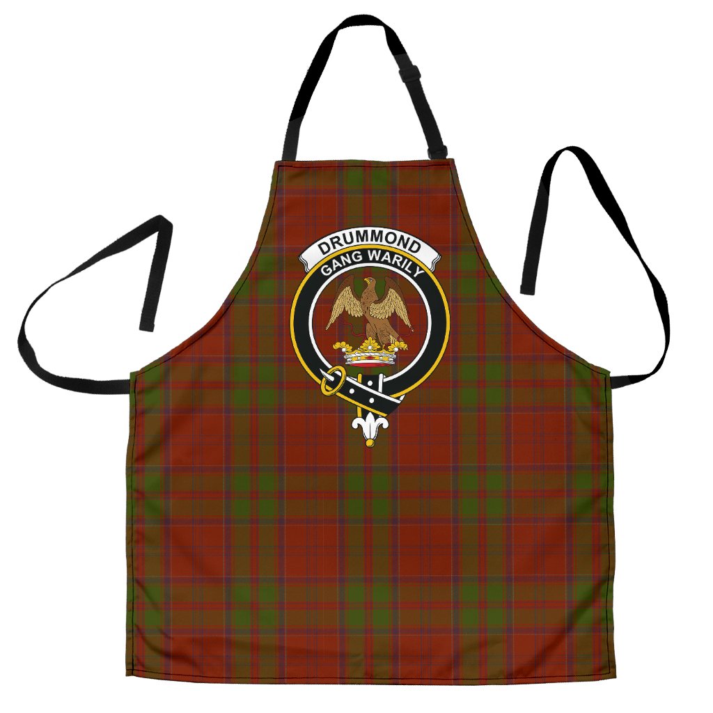 Clan Drummond Tartan Crest Apron JH10 Clan Drummond Tartan Today   