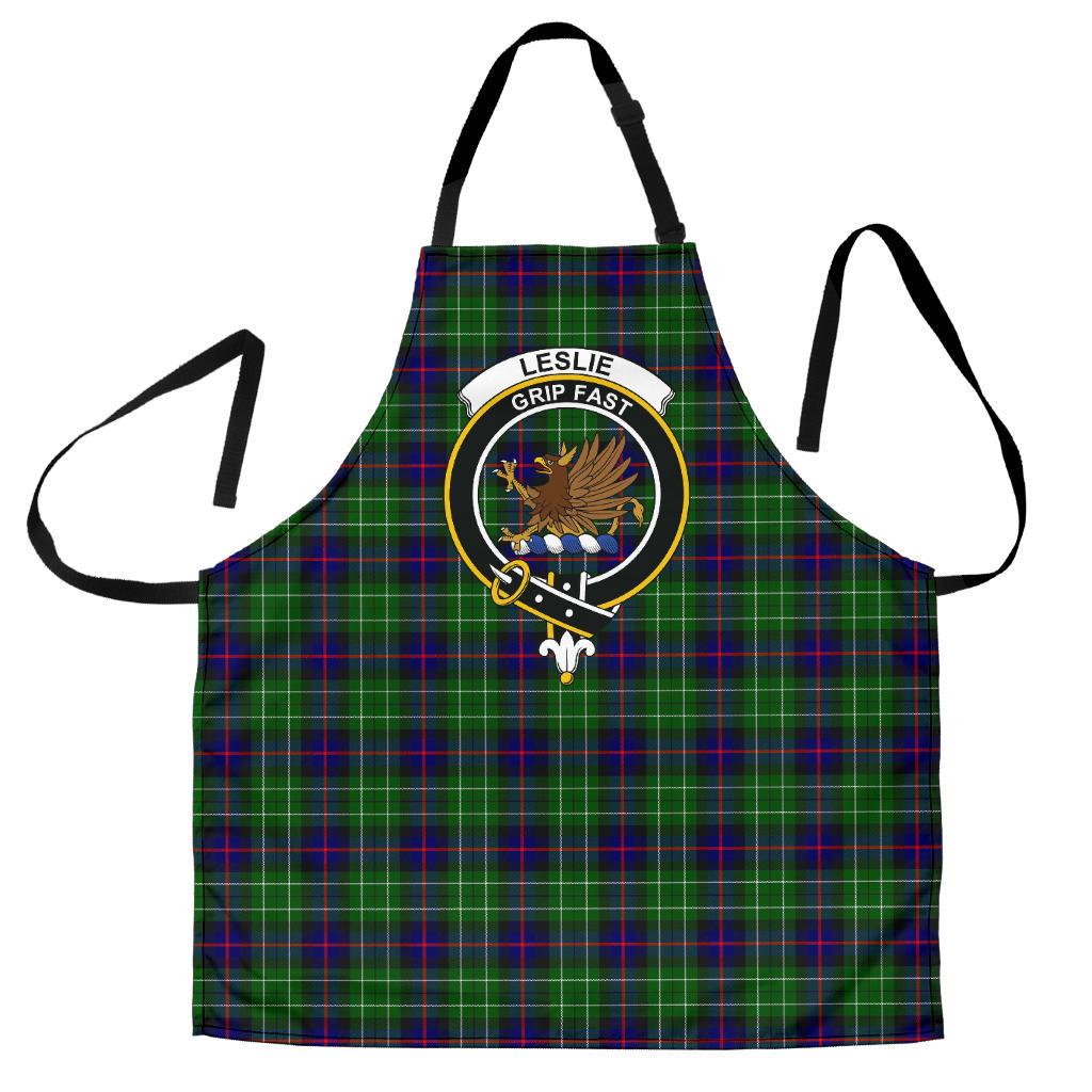 Clan Leslie Hunting Tartan Crest Apron WW82 Clan Leslie Tartan Today   