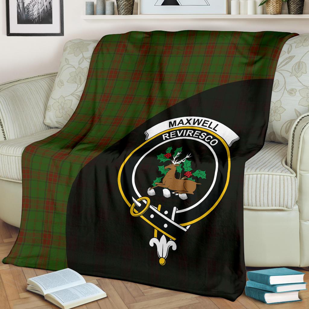 Clan Maxwell Family Tartan Crest Blanket 3 Sizes GH63 Clan Maxwell Tartan Today   