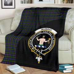 Clan Murray of Atholl Modern Tartan Crest Blanket Wave Style UJ69 Clan Murray Tartan Today   