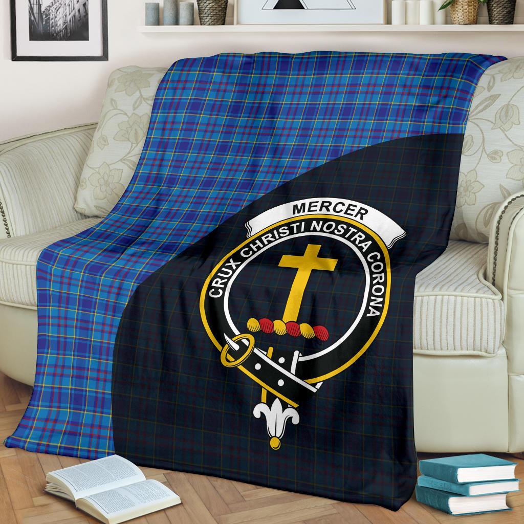 Clan Mercer Modern Tartan Crest Blanket Wave Style TH54 Clan Mercer Tartan Today   