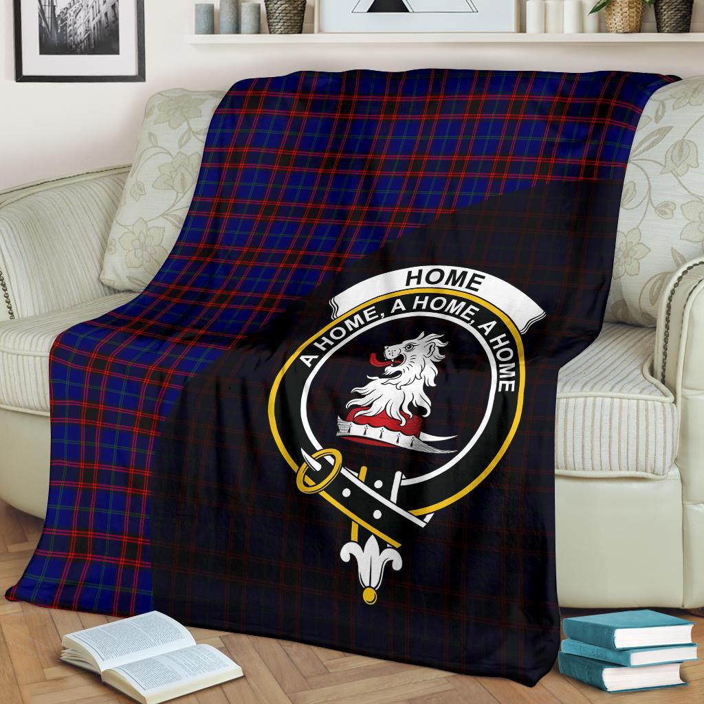 Clan Home Modern Tartan Crest Blanket Wave Style ME22 Clan Home/Hume Tartan Today   