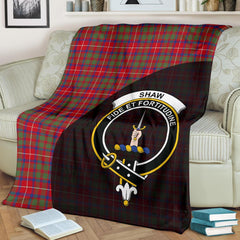 Clan Shaw Red Modern Tartan Crest Blanket Wave Style WU34 Clan Shaw Tartan Today   