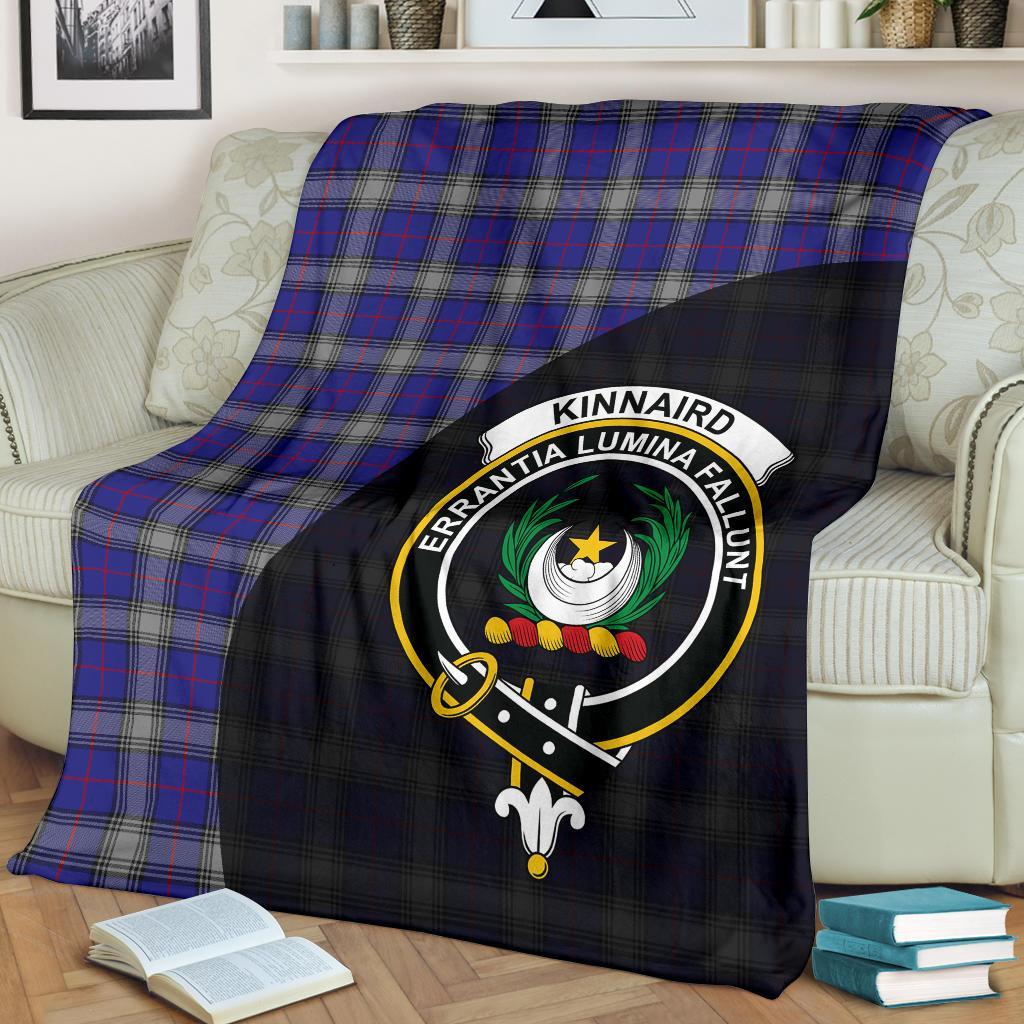 Clan Kinnaird Tartan Crest Blanket Wave Style HL87 Clan Kinnaird Tartan Today   