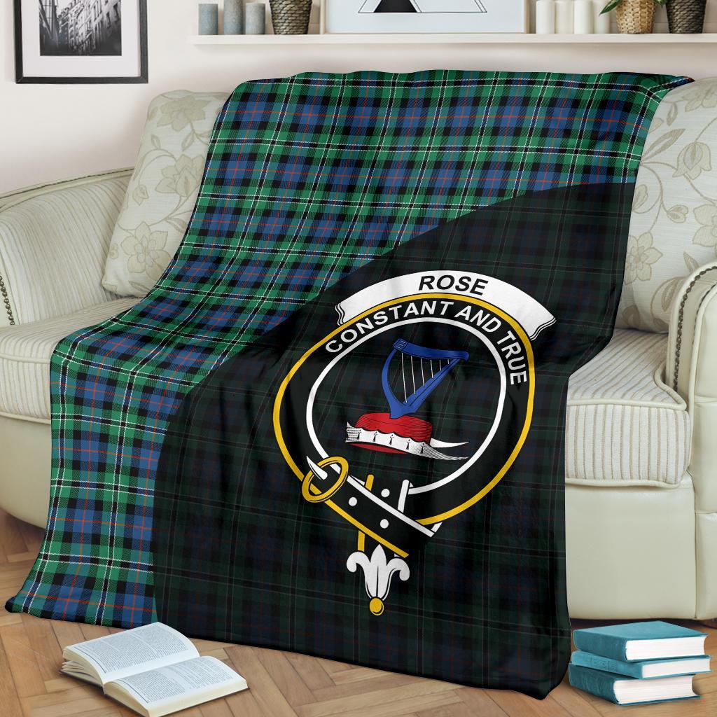 Clan Rose Hunting Ancient Tartan Crest Blanket Wave Style YE86 Clan Rose Tartan Today   