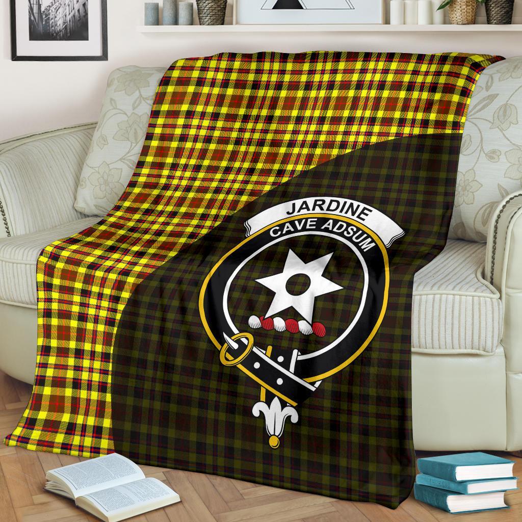 Clan Jardine Tartan Crest Blanket Wave Style UQ61 Clan Jardine Tartan Today   