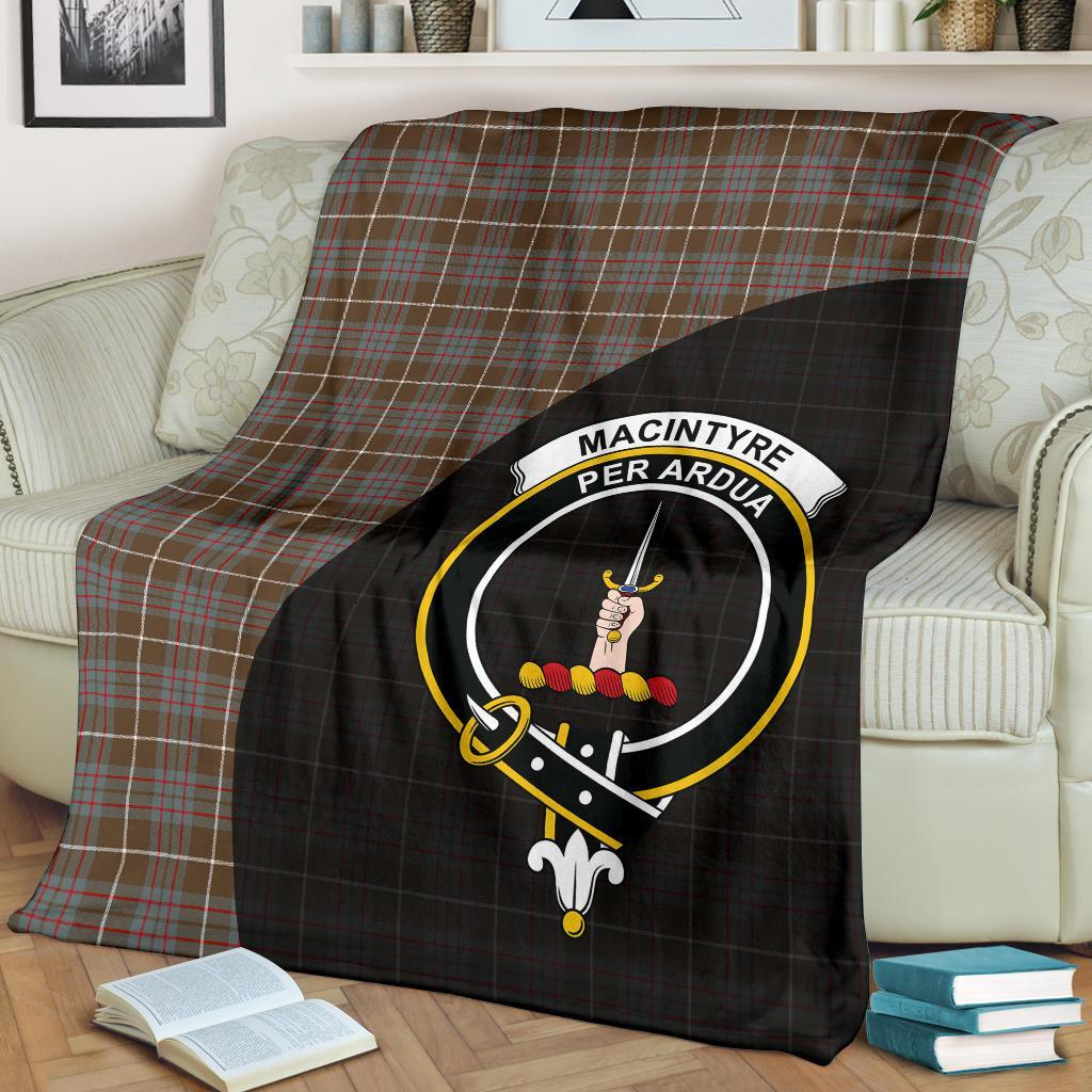 Clan MacIntyre Hunting Weathered Tartan Crest Blanket Wave Style OW77 Clan MacIntyre Tartan Today   