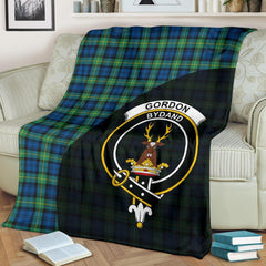 Clan Gordon Ancient Tartan Crest Blanket Wave Style TH25 Clan Gordon Tartan Today   