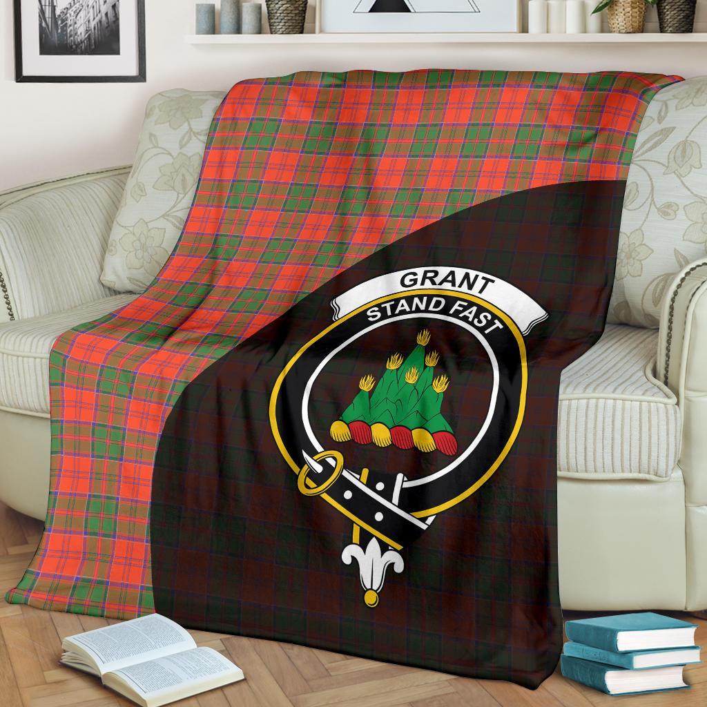 Clan Grant Ancient Tartan Crest Blanket Wave Style QY69 Clan Grant Tartan Today   