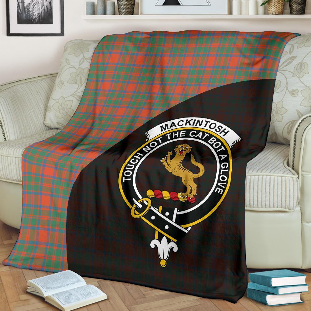 Clan MacKintosh Ancient Tartan Crest Blanket Wave Style DO70 Clan MacKintosh / MacIntosh Tartan Today   