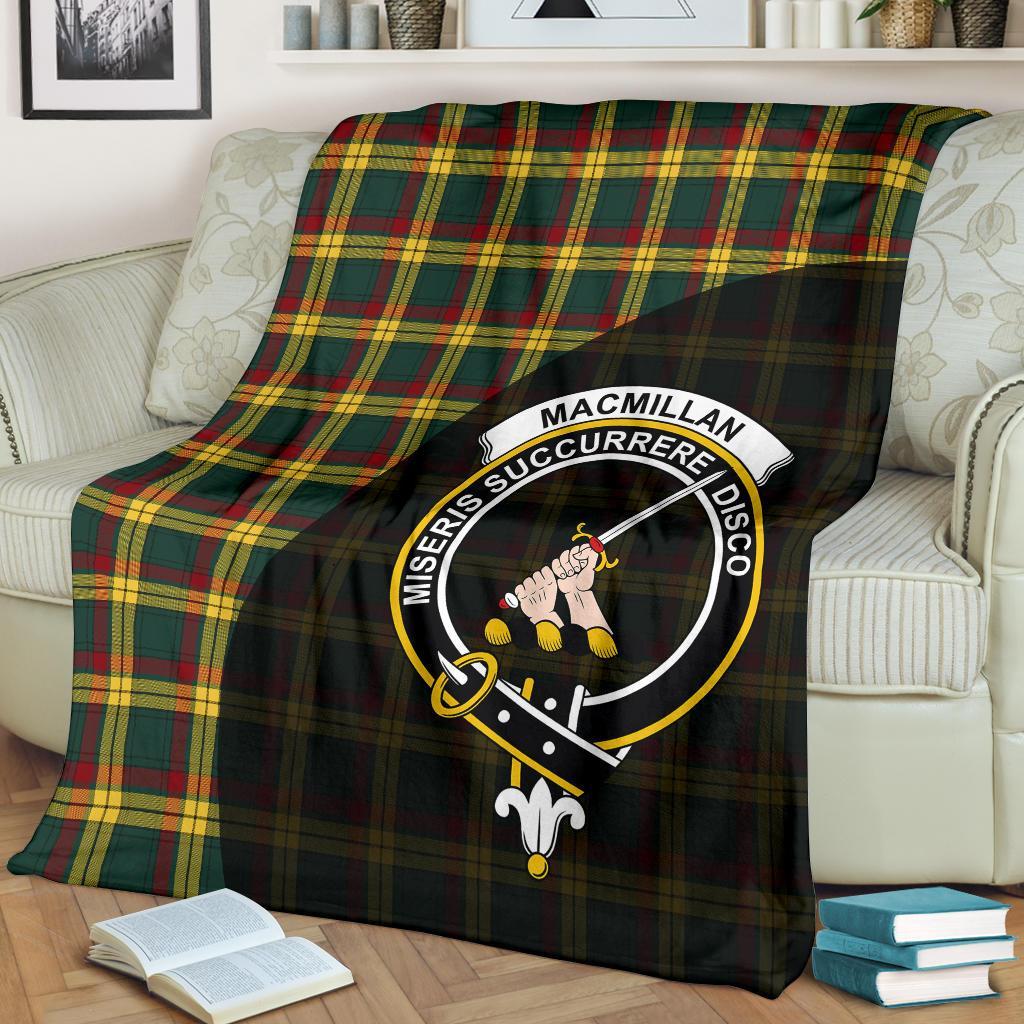 Clan MacMillan Old Modern Tartan Crest Blanket Wave Style KG83 Clan MacMillan Tartan Today   