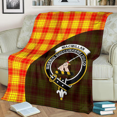 Clan MacMillan Tartan Crest Blanket Wave Style WM34 Clan MacMillan Tartan Today   