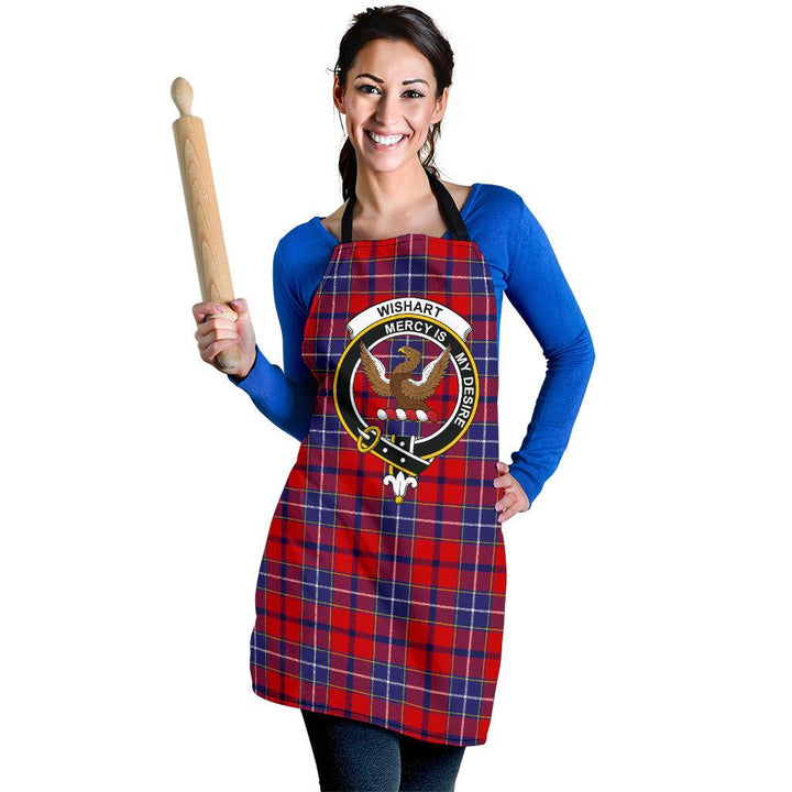 Clan Wishart Dress Tartan Crest Apron AT87 Clan Wishart Tartan Today   