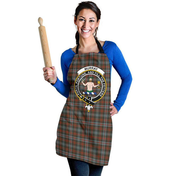 Clan Murray of Atholl Weathered Tartan Crest Apron EG79 Clan Murray Tartan Today   