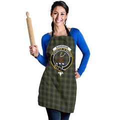 Clan Davidson Tulloch Dress Tartan Crest Apron MY21 Clan Davidson Tartan Today   