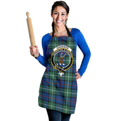 Clan Davidson of Tulloch Tartan Crest Apron AG35 Clan Davidson Tartan Today   