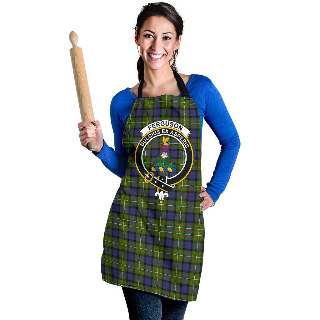 Clan Fergusson Modern Tartan Crest Apron QV85 Clan Fergusson Tartan Today   