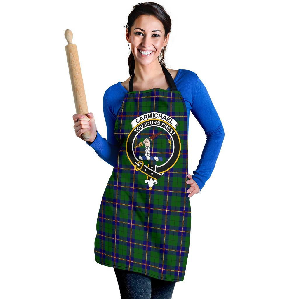 Clan Carmichael Modern Tartan Crest Apron HS88 Clan Carmichael Tartan Today   