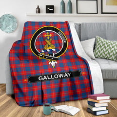 Clan Galloway Family Tartan Crest Blanket 3 Sizes RE19 Clan Galloway Tartan Today   