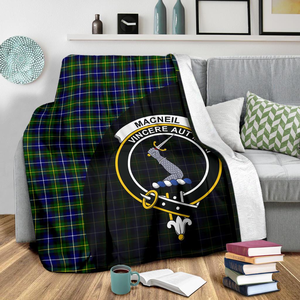 Clan MacNeill of Barra Family Modern Tartan Crest BlanketLC82 Clan MacNeil / MacNeill Tartan Today   