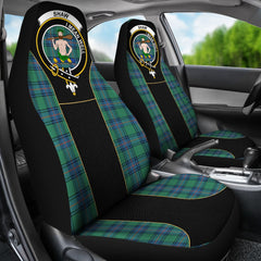 Clan Shaw Of Sauchie Tartan Crest Car Seat Cover  - Special VersionZB40 Clan Shaw Tartan Today   