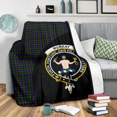 Clan Murray of Atholl Modern Tartan Crest Blanket Wave Style UJ69 Clan Murray Tartan Today   