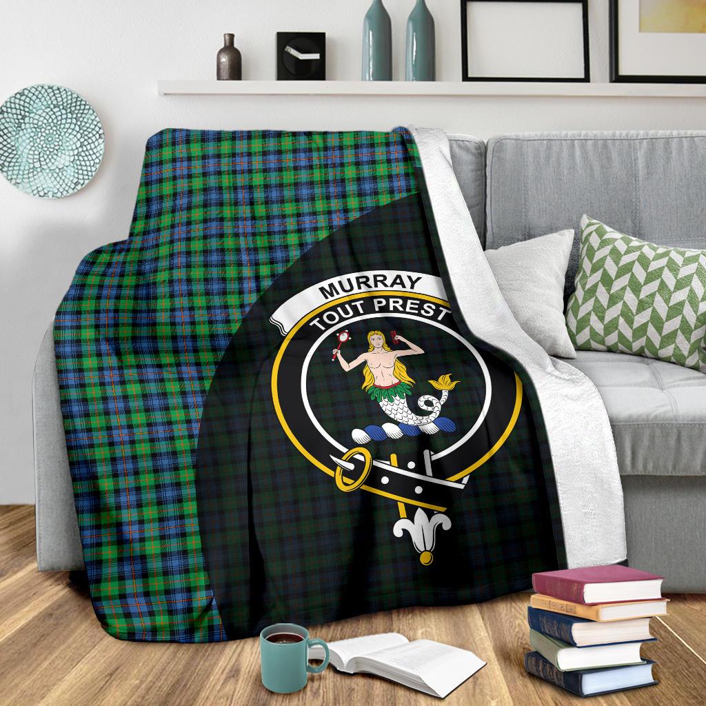 Clan Murray of Atholl Ancient Tartan Crest Blanket Wave Style FP50 Clan Murray Tartan Today   