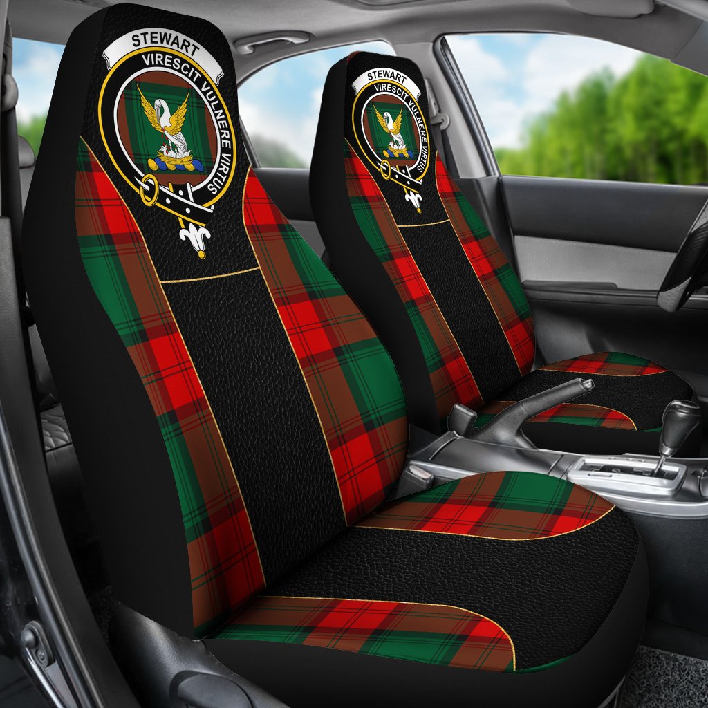 Tartan car shop seat covers