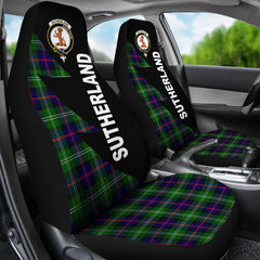 Clan Sutherland Tartan Crest Car Seat Cover  - Flash StyleJS54 Clan Sutherland Tartan Today   