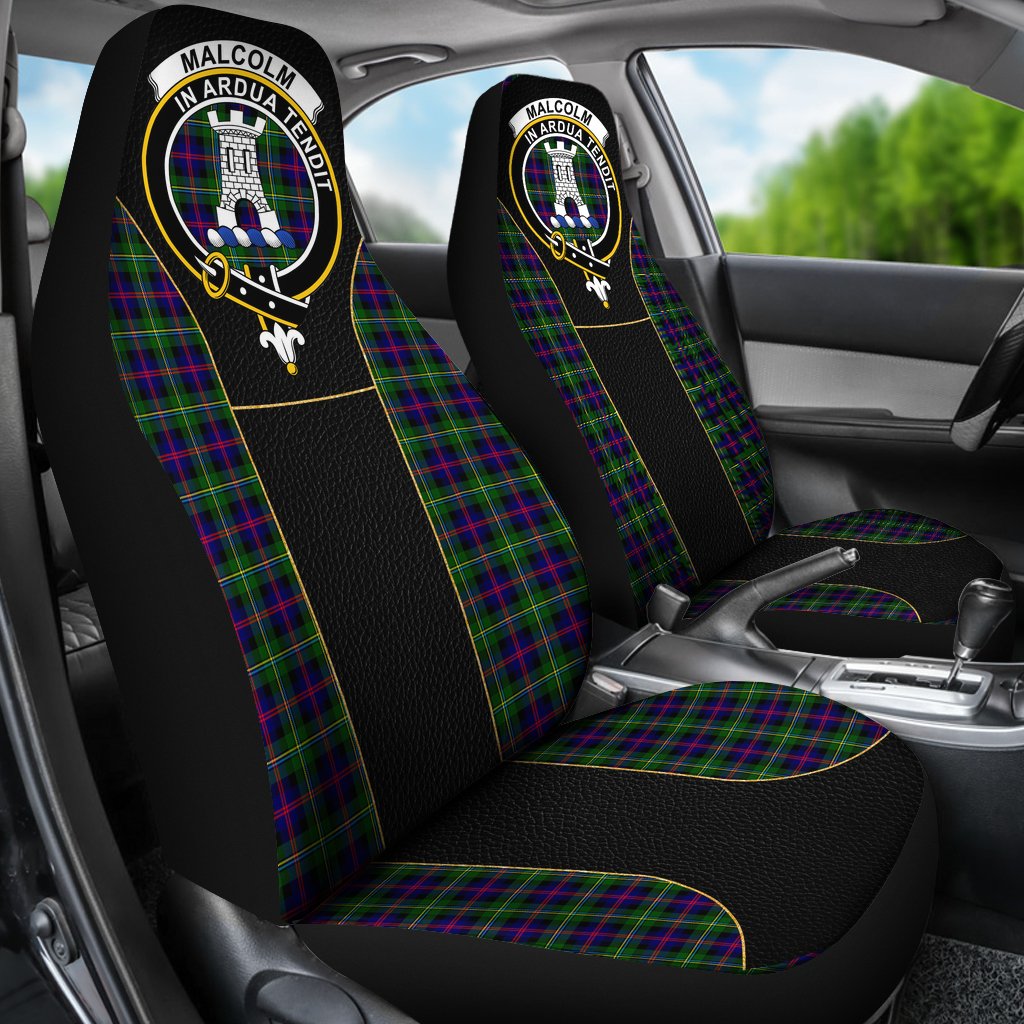 Clan Malcolm (MacCallum) Tartan Crest Car Seat Cover  Special VersionBN58 Clan MacCallum Tartan Today   