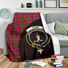 Clan Shaw Red Modern Tartan Crest Blanket Wave Style WU34 Clan Shaw Tartan Today   