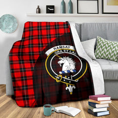 Clan Ramsay Modern Tartan Crest Blanket Wave Style AM71 Clan Ramsay Tartan Today   