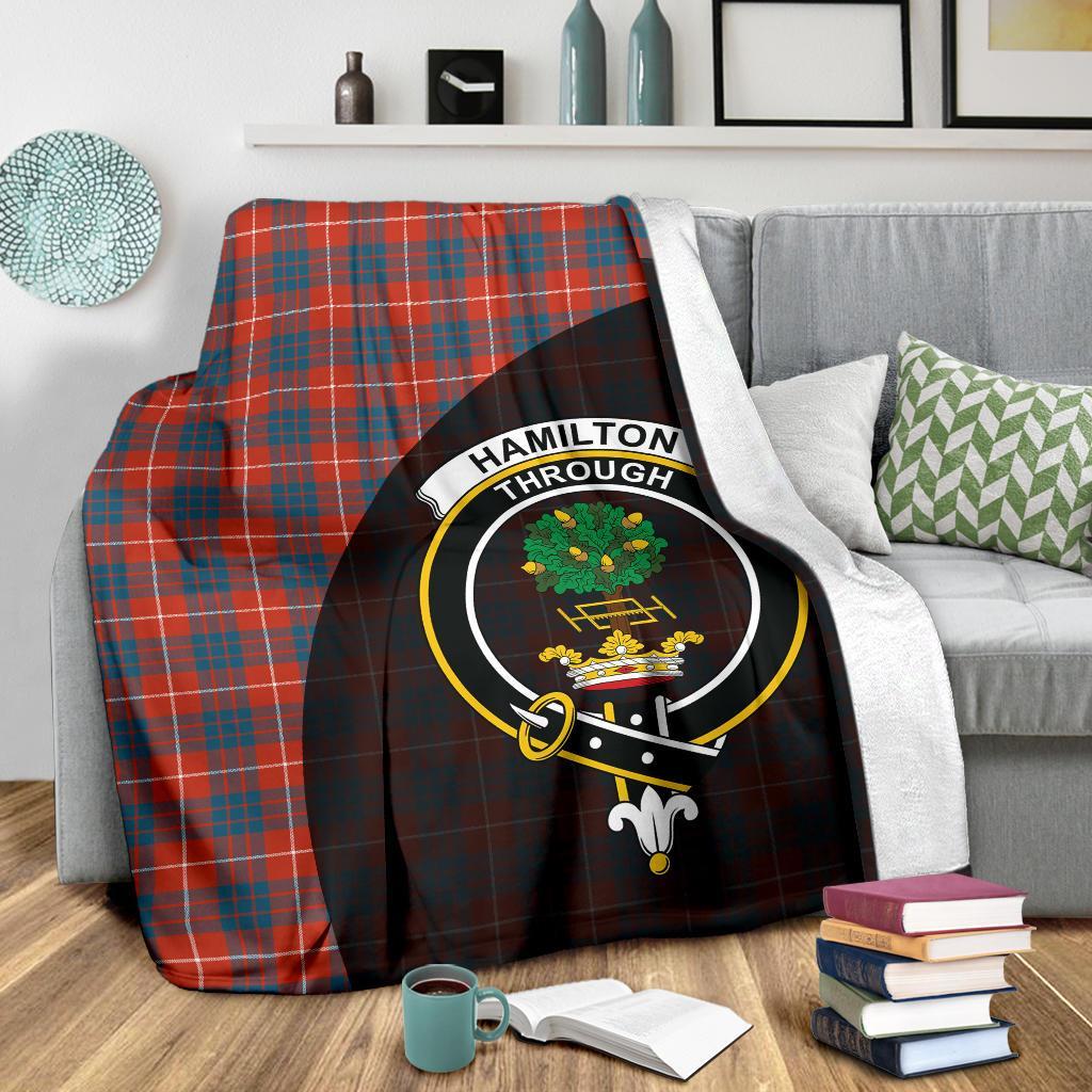 Clan Hamilton Ancient Tartan Crest Blanket Wave Style SZ50 Clan Hamilton Tartan Today   