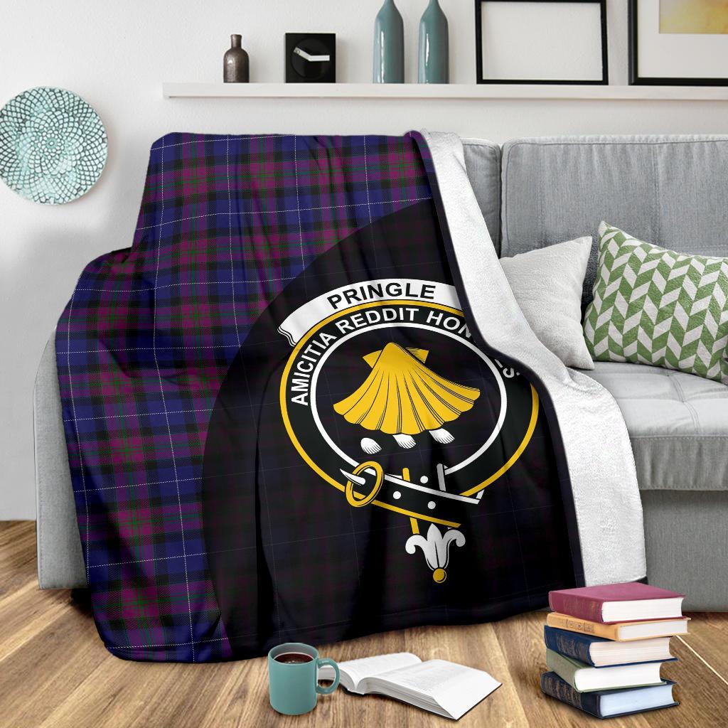 Clan Pride of Scotland Tartan Crest Blanket Wave Style SM53 Clan Hall Tartan Today   