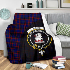 Clan Home Modern Tartan Crest Blanket Wave Style ME22 Clan Home/Hume Tartan Today   