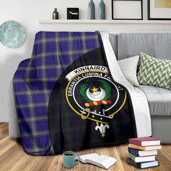 Clan Kinnaird Tartan Crest Blanket Wave Style HL87 Clan Kinnaird Tartan Today   