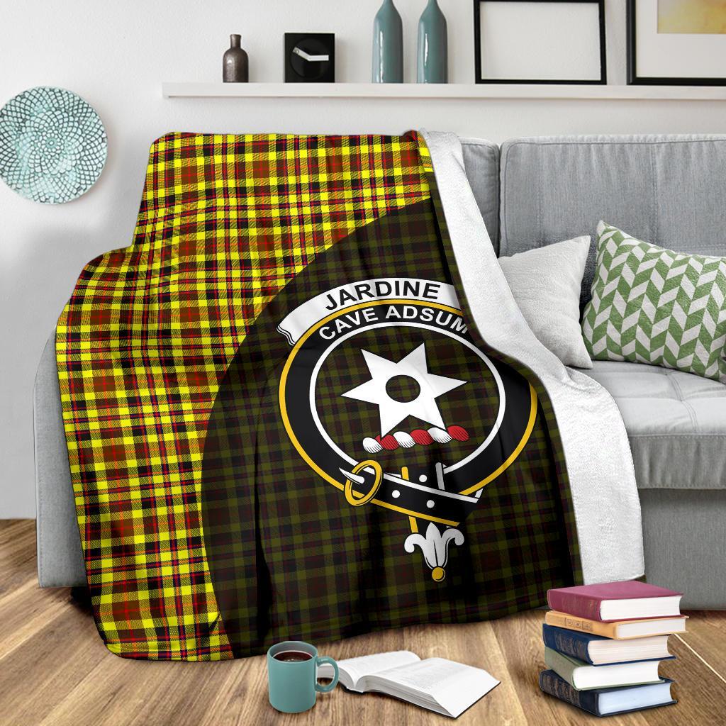 Clan Jardine Tartan Crest Blanket Wave Style UQ61 Clan Jardine Tartan Today   