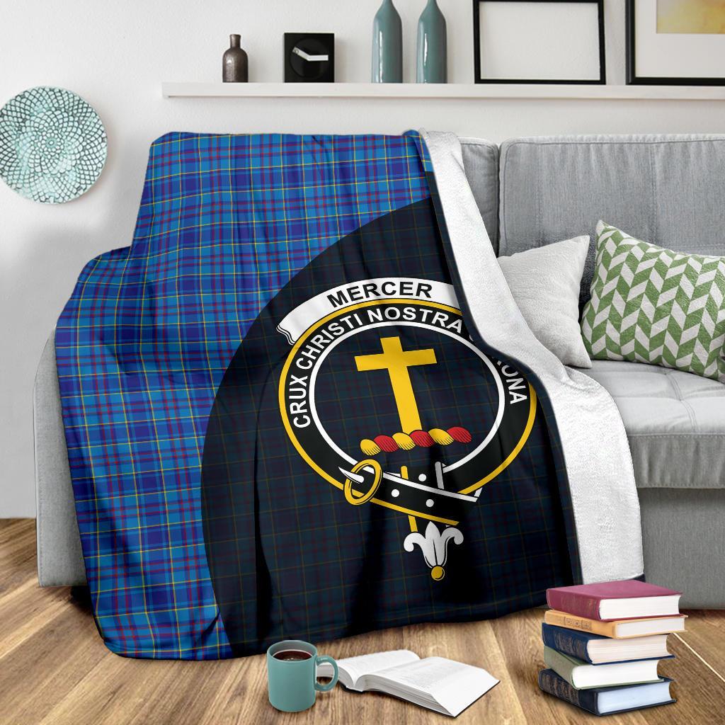 Clan Mercer Modern Tartan Crest Blanket Wave Style TH54 Clan Mercer Tartan Today   