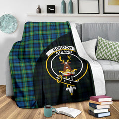 Clan Gordon Ancient Tartan Crest Blanket Wave Style TH25 Clan Gordon Tartan Today   