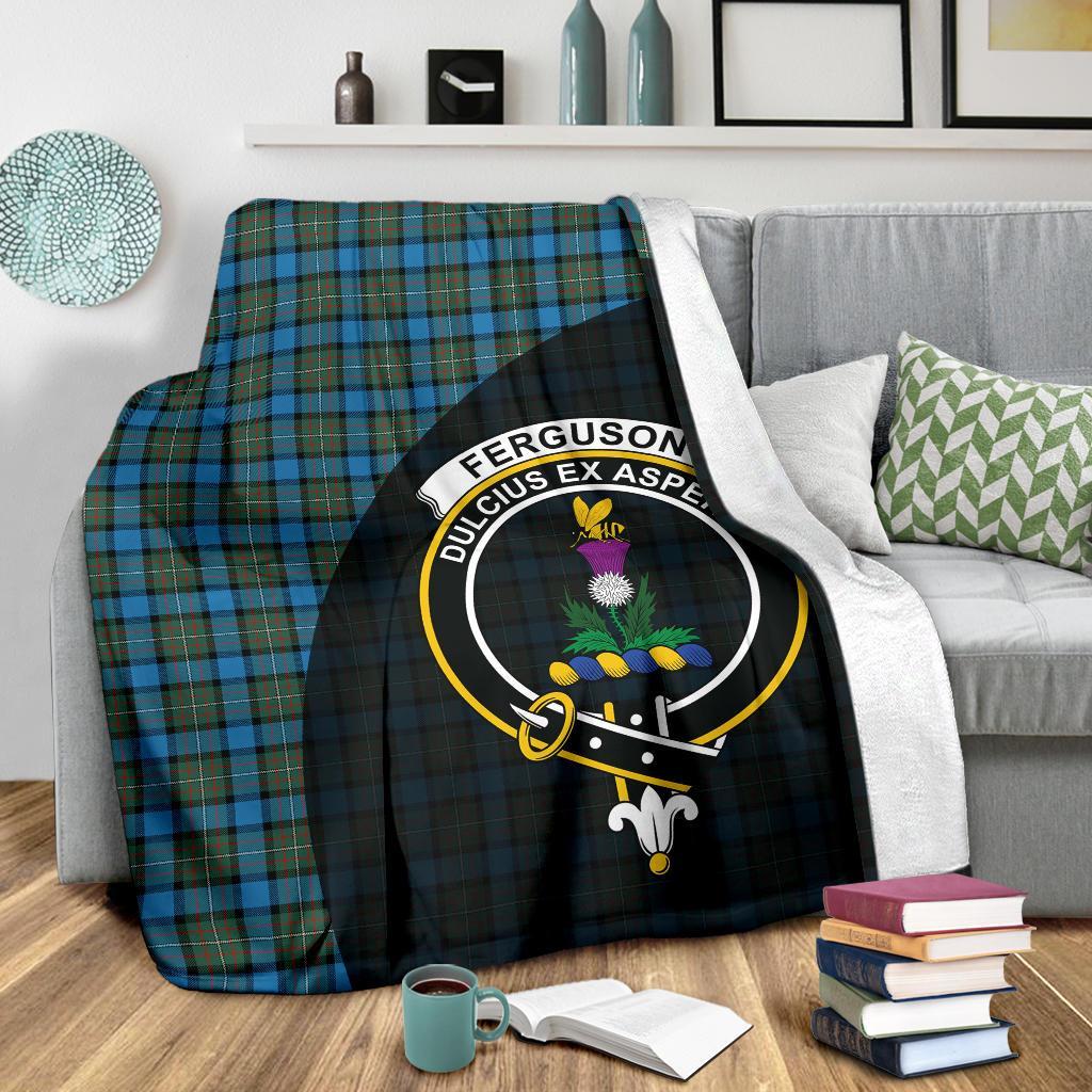 Clan Fergusson Ancient Tartan Crest Blanket Wave Style XZ32 Clan Fergusson Tartan Today   