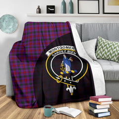 Clan Montgomery Modern Tartan Crest Blanket Wave Style IE42 Clan Montgomery Tartan Today   