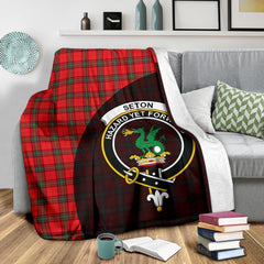 Clan Seton Modern Tartan Crest Blanket Wave Style RS63 Clan Seton Tartan Today   