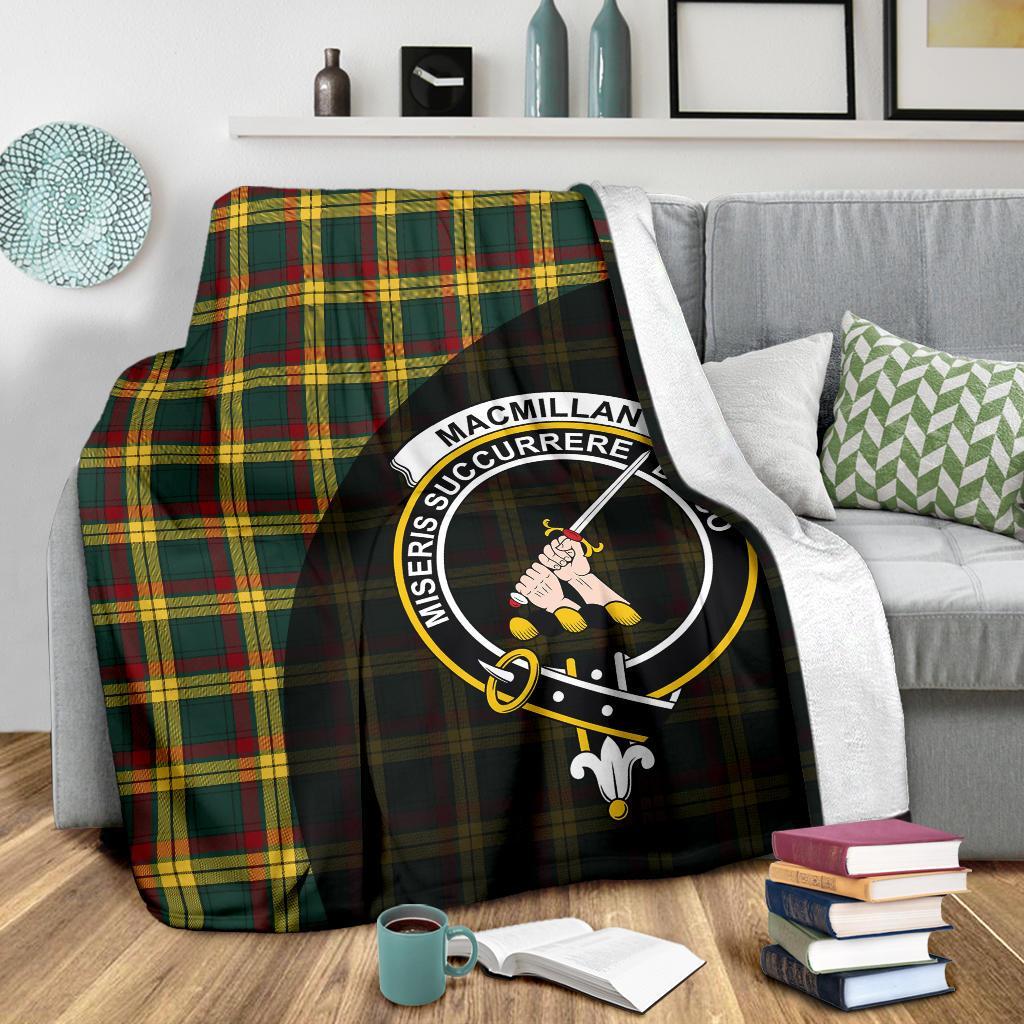 Clan MacMillan Old Modern Tartan Crest Blanket Wave Style KG83 Clan MacMillan Tartan Today   