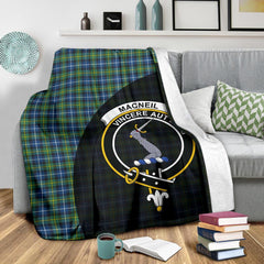 Clan MacNeill of Barra Ancient Tartan Crest Blanket Wave Style BQ12 Clan MacNeil / MacNeill Tartan Today   