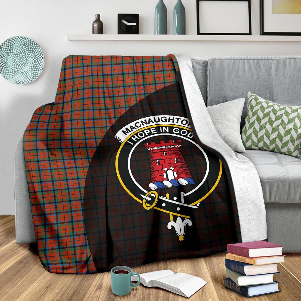 Clan MacNaughton Ancient Tartan Crest Blanket Wave Style MS90 Clan MacNaughton Tartan Today   