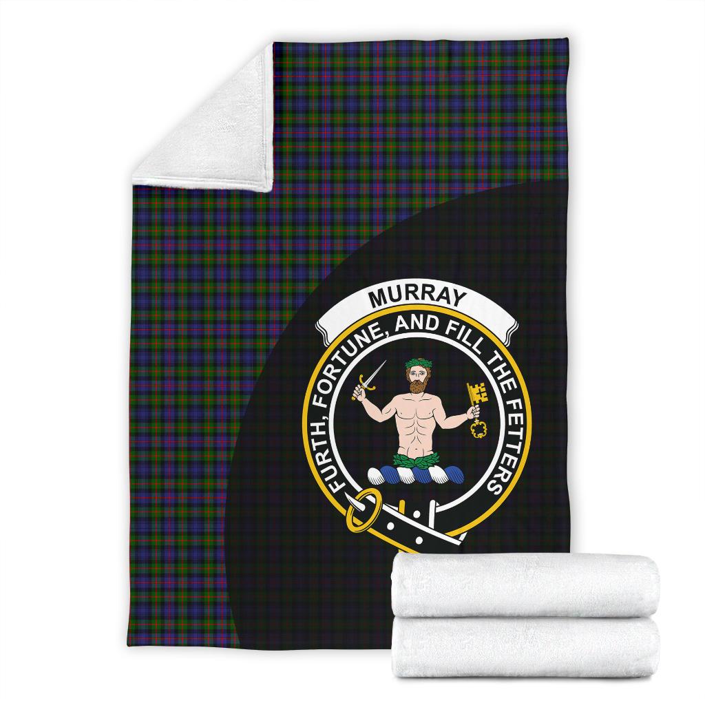 Clan Murray of Atholl Modern Tartan Crest Blanket Wave Style UJ69 Clan Murray Tartan Today   